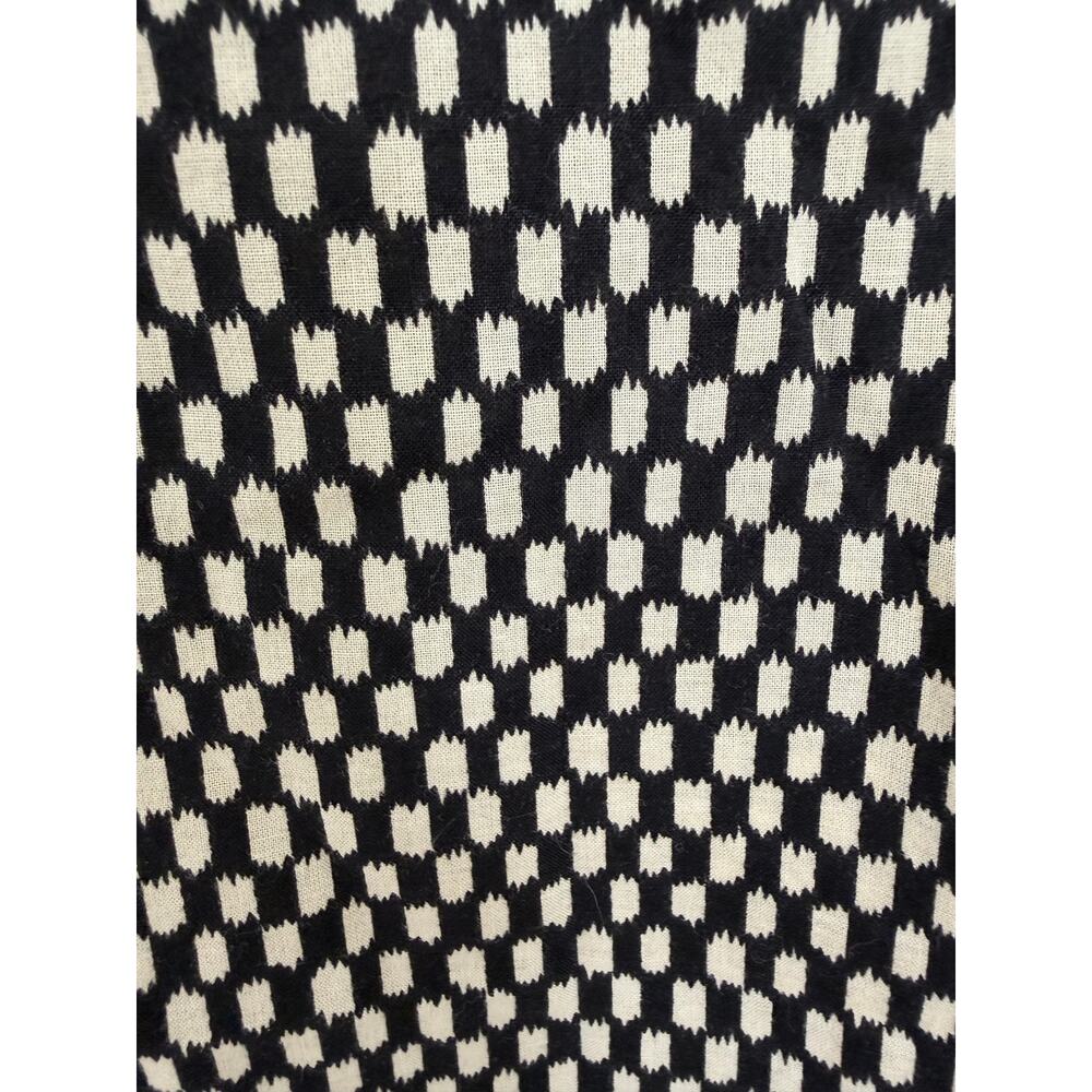 Ilana Kohn Lightweight Cotton Kate Black Checker Maxi Dress Large - Picture 5 of 7